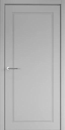 Дверь глухая Неоклассика 1 ПГ серая эмаль