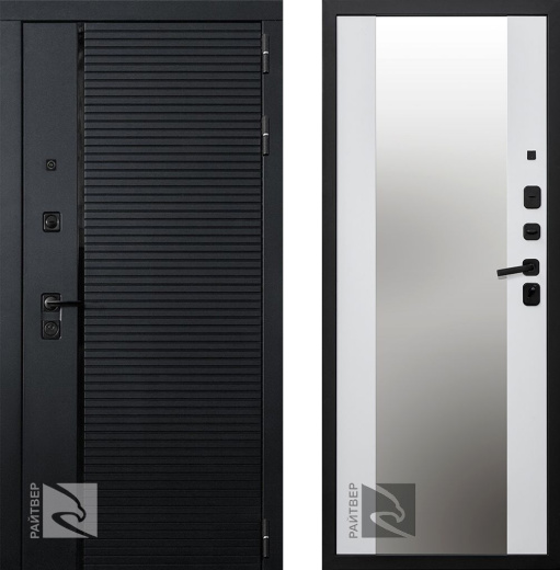 Входная дверь Piano Z - Белый Софт - правая