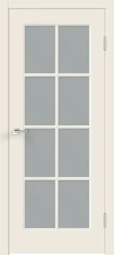Дверное полотно Эмаль SCANDI 4V цвет Слоновая кость стекло Мателюкс