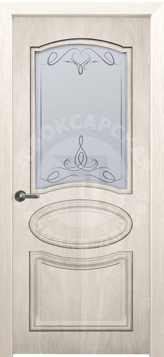 Дверь экошпон Эмма 100 ПО с матовым стеклом