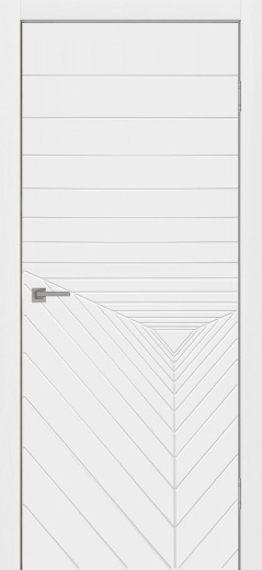 Дверь глухая Графика 12 белый эмалит