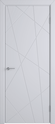 Дверь глухая Flitta светло-серая эмаль