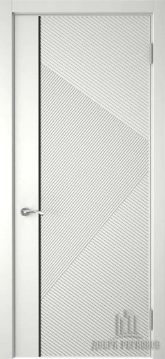 Дверь Графика 8 эмалекс белый