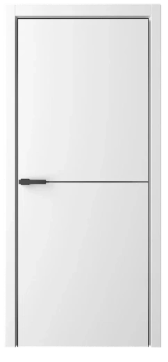 Дверь глухая Лайн-2 белая эмаль