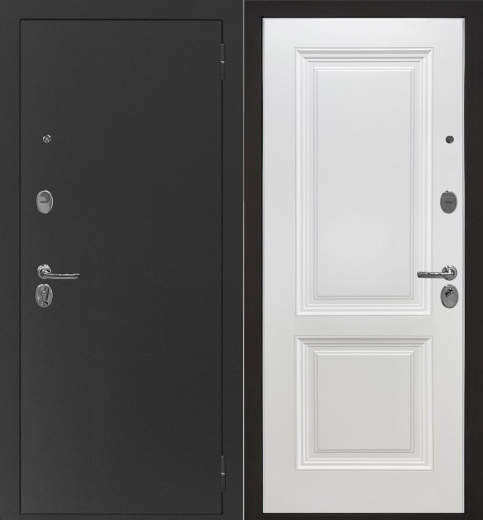 Входная дверь Атлант Шелли - эмалит белый - - правая