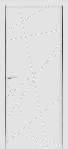 Дверь глухая Стокгольм ПДГ белая эмаль
