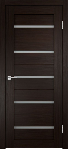 Дверное полотно Экошпон DUPLEX цвет Венге стекло Мателюкс