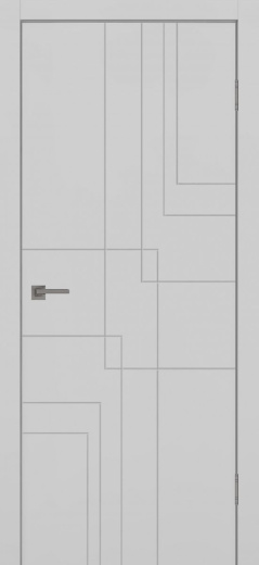 Дверь глухая Графика 5 смоки грей