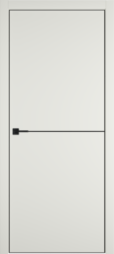 Дверь эмалекс Urban 1 mid white черная кромка