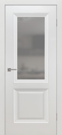 Дверь со стеклом Сонет-3 ПО белый эмалит