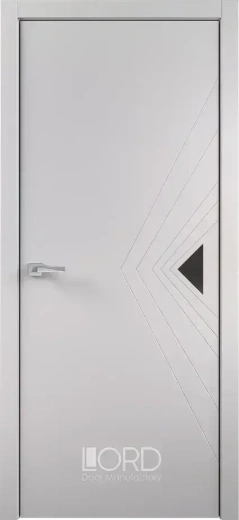 Дверь экошпон Figura 1 Intarsio лакобель черный