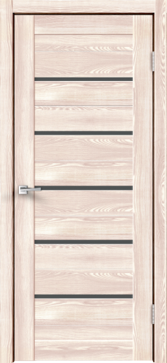 Дверное полотно Экошпон XLINE 15 цвет Клён крем стекло Мателюкс Графит