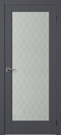 Дверь эмалит Нова 2 ПО антрацит