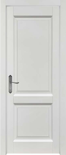Дверь из массива ольхи Бельканто 2 ДГ белая эмаль