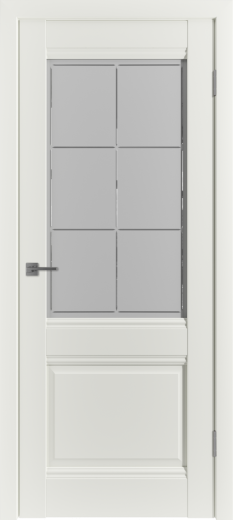 Дверь эмалекс EC2 ДО mid white стекло Crystal Cloud