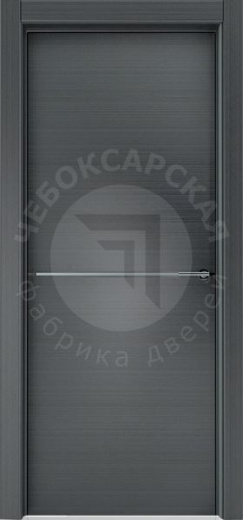 Дверь экошпон Гладкая с молдингом