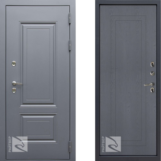 Входная дверь Консул 7024 Термо - Ясень графит - правая