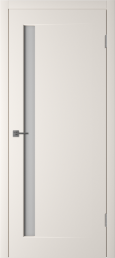 Дверь со стеклом Эклипс магнолия эмаль стекло матовое с рисунком